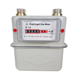 Medidor de gas natural seguro para el hogar con diafragma de carcasa de acero duradero de alta sensibilidad Sellado seguro y larga vida útil - Product Image 1