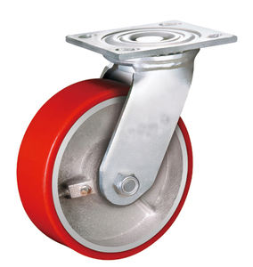 Roda resistente de caster forjada de aço super resistente (HD1000-1500), preço de fábrica, caster de ferro - Product Image 3