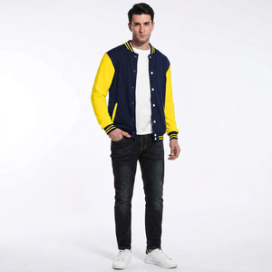 Chaqueta Letterman Personalizada para Hombre, con Parches Bordados OEM, Chaqueta Varsity de Béisbol, Cuello Alto, Logotipo Frontal, Tendencia Actual - Product Image 1