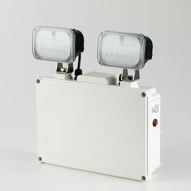 Double Spot LED rechargeable IP65 2x3w, fonction auto-nettoyante, éclairage d'urgence, dp, lumens