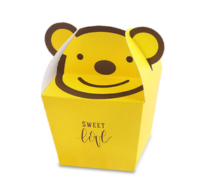 Boîte cadeau de chocolat écologique pour la Saint-Valentin, <span class=keywords><strong>petit</strong></span> ours, emballage de biscuits pliables, boîtes en papier modernes en stock, gaufrage - Product Image 6