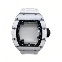 Boîtier de montre multifonctionnel respirant en céramique Tonneau RM avec bracelet en caoutchouc compatible avec les mouvements automatiques Seiko NH70 4R36, personnalisable OEM