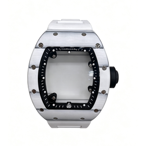 Boîtier de montre en céramique Tonneau RM avec bracelet en caoutchouc compatible avec le <span class=keywords><strong>mouvement</strong></span> automatique <span class=keywords><strong>Seiko</strong></span> NH70 <span class=keywords><strong>4R36</strong></span> OEM personnalisé - Product Image 1