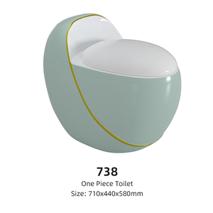 Set Completo di Mobili da Bagno di Lusso con Specchio, Design in Ceramica Verde Chiaro, WC, Lavabo da Appoggio e Rubinetto - Product Image 2