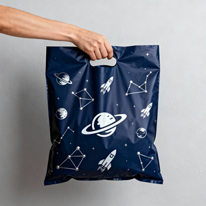 Bolsa de plástico para compras al por menor impresa personalizada, bolsas de plástico troqueladas para llevar, bolsas de embalaje de plástico con logotipo - Product Image 6