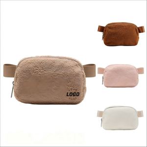 Custom Everywhere Fleece <b>Bag</b> for and Men With Adjustable Strap Belt Women Cotton Fabric Fanny Pack - Product Image 1
