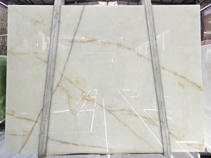 Losas de Ónix Blanco Elazig UnionStone, Naturales, Translúcidas, Retroiluminadas, de Dolomita Pulida, Modernas, Impermeables, para Paredes y Pisos de Villas - Product Image 2