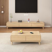 Meuble TV en bois au design moderne et luxueux, table TV minimaliste pour le salon, meubles de salon, armoires TV en bois