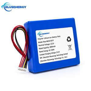 โรงงานผลิตแบตเตอรี่แพ็ค 22.2V 6S 18650 ความจุ 2800mAh แบตเตอรี่ลิเธียมไอออนแบบชาร์จได้ พร้อมระบบ BMS สำหรับอุปกรณ์อุตสาหกรรมและอุปกรณ์ RC II - Product Image 3