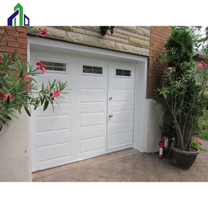 12x12 portes de <span class=keywords><strong>garage</strong></span> coulissantes en acier massif avec télécommande, couleur <span class=keywords><strong>bois</strong></span> - Product Image 1