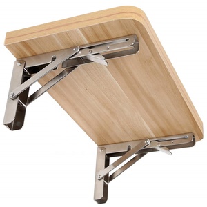 Supports d'<span class=keywords><strong>étagère</strong></span> pliables en acier inoxydable, <span class=keywords><strong>support</strong></span> mural, imperméable, durable, installation facile - Product Image 3