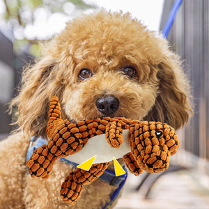 Dinozor şekli köpek Squeak oyuncaklar toptan yüksek kalite dayanıklı peluş oyuncak hayvan köpek oynamak için - Product Image 3