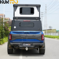 Remolque de Campamento Plegable y Móvil Huntoo, Moderno, Ligero, de Aluminio, 4x4, para Camioneta, con Diseño Impermeable y Desplegable