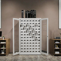 Armoire de rangement moderne en métal pour chargeurs, casier de recharge à 84 compartiments, mini-armoire de classement pour usage public et bureautique