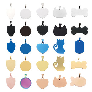 Collier Pendentif Dogtag Gravure Personnalisée en <span class=keywords><strong>Acier</strong></span> <span class=keywords><strong>Inoxydable</strong></span> Cadeau Personnalisé Estampage Blanc Dogtags Pet IDtag Charm <span class=keywords><strong>Fournisseur</strong></span> - Product Image 5