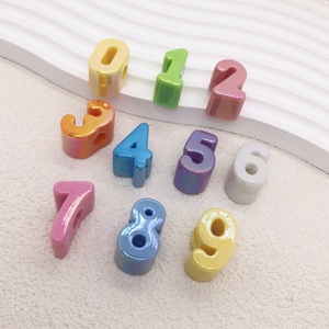 ลูกปัดอะคริลิคเคลือบยูวี สีมาการอง รูใหญ่ สำหรับงาน DIY ทำ<span class=keywords><strong>มือ</strong></span> ลูกปัดร้อยสายคล้อง<span class=keywords><strong>มือ</strong></span><span class=keywords><strong>ถือ</strong></span> - Product Image 2