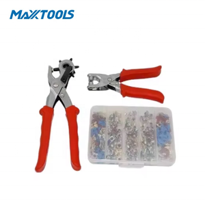 Maxxtools Heavy Duty Revolving <strong>Leather</strong> <strong>Hole</strong> Punch Pliers 6 Multi Sizes Professional <strong>Belt</strong> <strong>Hole</strong> <strong>Puncher</strong> for DIY Craft Fabric Paper - Product Image 1