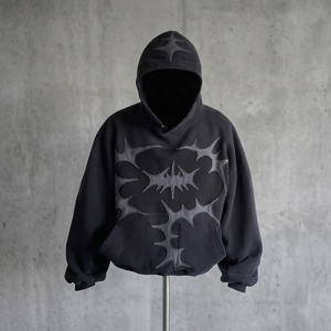 Personnalisez votre sweat à capuche ici – Sweat-shirt pull-over en coton uni teint, coupe ample pour homme, idéal pour l'automne - Product Image 4