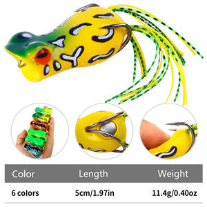 5cm 12g Top eau grenouille leurre en plastique souple grenouille leurres Offre Spéciale en prix de gros - Product Image 2