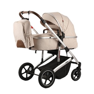 Cochecito de Bebé Kidilo Ligero de Metal con Cuatro Ruedas Plegable para 0-36 Meses, con Posición Sentada y Acostada, Amortiguador de Impactos y Bolsa para Mamá - Product Image 1