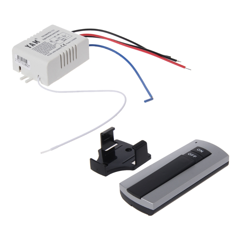 Interruptor De Control Remoto Inalámbrico De 220 V CA De 2 Canales Modulo De Rele De Receptor De Rf De 433 Mhz Con Transmisor De Encendido Apagado Para Puerta De Garaje Luz Uso Domestico