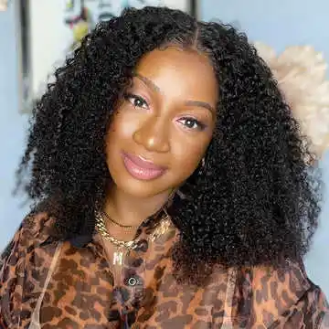 Highknight malezya Afro Kinky kıvırcık işlenmemiş insan saçı 180% yoğunluk 4a 4b 4c dantel ön peruk şeffaf dantel brezilyalı saç