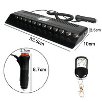 Neue 12 LED 20W Notfall-Blitzleuchte Blinkend Rot Blau Gelb Weiß für Auto-Windschutzscheibe Nachrüstung/Upgrade