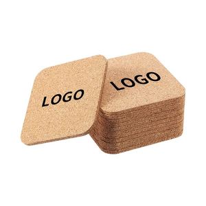 High Quality Wholesale Custom Wood Coasters <b>Table</b> Cork Cup Mat for Drinks Bar Beer Coaster - Product Image 5