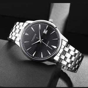 Nouvelle montre pour homme gradient sunburst étanche bracelet en acier à quartz - Product Image 2