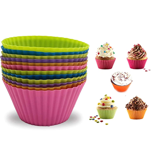 Wholesale Food-grade <b>Silicone</b> Cupcake Liner Dessert Egg Tart <b>Baking</b> Mold Cupcake Liners - Product Image 5