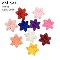Pétales de Fleurs Artificielles 30mm pour Mariage Homedecor DIY Scrapbook Card Craft Satin Flower Applique
