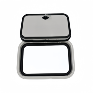 Petite <span class=keywords><strong>porte</strong></span> d'accès RV en alliage d'aluminium 500x400mm, trappe <span class=keywords><strong>de</strong></span> chargement blanche pour <span class=keywords><strong>camping</strong></span>-<span class=keywords><strong>car</strong></span>, motorhome, caravane - Product Image 2