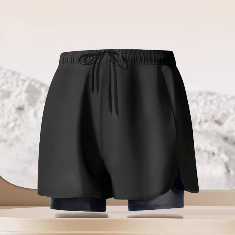 Noir (cheveux mélangés à l'intérieur et à l'extérieur des lacets)