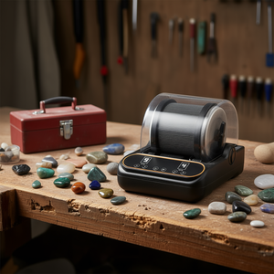 Pulidora de Piedras con Rueda de 6 Pulgadas, Máquina Eléctrica de Pulido de 500 W para Pulido en Húmedo, Capacidad de 2 Lb, Funcionamiento Silencioso con Reducción de Sonido - Product Image 2