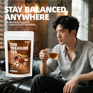 ชาดอกไม้ออร์แกนิก OEM เทนเทรเชอร์ ผสมโกจิ มาคา ยำ โสม ธรรมชาติ ปราศจาก GMO บรรจุ 20 ซองชา ซองละ 5 กรัม - Product Image 2