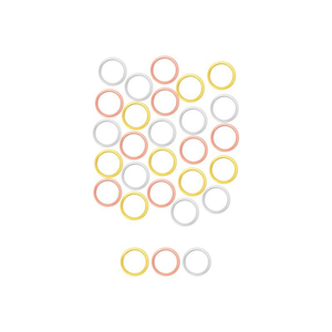 Marqueurs de mailles circulaires en métal pour tricot et <span class=keywords><strong>crochet</strong></span>, avec fermoir, colorés - Product Image 2