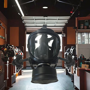 अधिकतम श्वसन सुरक्षा के लिए ध्वनि संचरण डायाफ्राम के साथ प्रमाणित पुनः प्रयोज्य एर्गोनोमिक सामरिक पूर्ण फेस गैस मास्क - Product Image 5