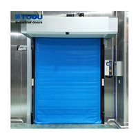 Porte rapide en PVC de qualité alimentaire pour congélateur, rideau souple isolant thermiquement pour chambre froide, automatique