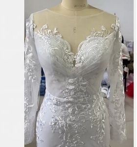 Abito da Sposa a Sirena a Maniche Lunghe 2025 Stile Bohémien in Pizzo - Product Image 6