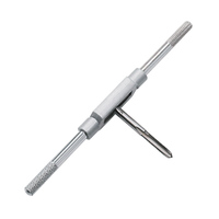 Kit complet de 8 supports de tarauds métriques M3-M12 avec clé à molette réglable pour réparation manuelle des filetages
