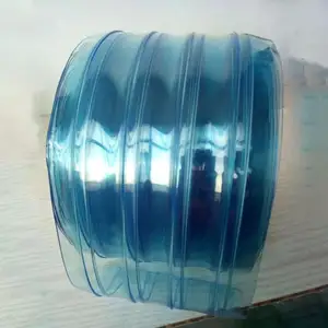 Azul Naranja Fabricantes Precio de fábrica Proveedores de 2mm Cortinas de Pvc transparente Tira de plástico de PVC Cortina acanalada Puerta de cortina