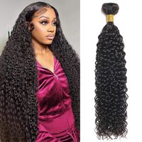 MS Beauty 15A 100% Cheveux Chinois Vierges Remy, Tissage à Double Trame Faite à la Machine, Ondulations Naturelles, Lots de 100g, Couleur Naturelle pour Femme Noire