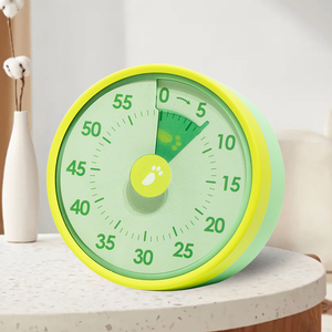 Temporizador <span class=keywords><strong>Visual</strong></span> de Plástico para Cocina, con Dial Personalizable, Resistente al Agua, 60 Minutos de Cuenta Regresiva, Funciona con Pilas AA, Silencioso, Ideal para el Estudio de Niños - Product Image 2