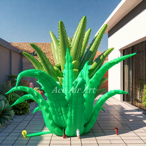 <span class=keywords><strong>Aloe</strong></span> Vera inflable de 8 m de diámetro, modelo de planta <span class=keywords><strong>gigante</strong></span> de pie, decoración para fiestas y eventos, Material Oxford, accesorios para Sopladores de aire - Product Image 2