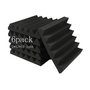 24Pcs 2*12*12 pollici pannelli in schiuma insonorizzata pannelli a parete insonorizzati pannelli fonoassorbenti ad alta densità per la casa Stu - Product Image 4