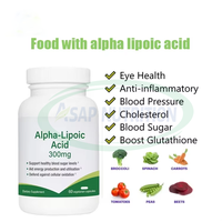 Comprimés d'acide alpha-lipoïque de supplément 600 mg de matières premières cosmétiques antioxydantes de qualité alimentaire Cas 1077 Comprimé d'acide alpha-lipoïque