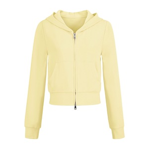 Sweat-shirt à capuche double fermeture éclair pour <span class=keywords><strong>femme</strong></span>, nouvelle collection automne-hiver, design amincissant à la taille, <span class=keywords><strong>veste</strong></span> cardigan décontractée polyvalente - Product Image 3
