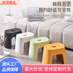 Tabouret de salle de bain Xinmao en plastique épaissi antidérapant, tabouret bas pour adultes et enfants, usage domestique - Product Image 3