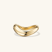 Neuestes Design Mode Sterling 925 Silber 18K Vergoldeter Ovaler Chunky Damen-Verlobungsring für Hochzeit & Jubiläum