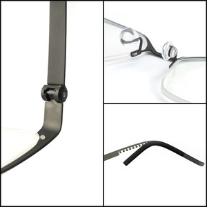 Montature per Occhiali da Vista in Titanio per <span class=keywords><strong>Uomo</strong></span>, Stile Business, Ultraleggere - Product Image 4